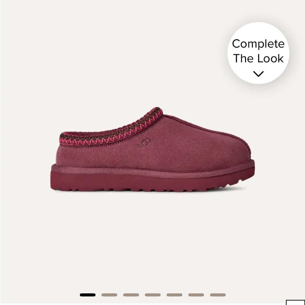 UGG Maroon Suede Slip-Ons